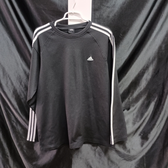 Adidas Black Crewneck with White Accents - Picture 10 of 12